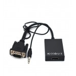 تبدیل HDMI به VGA مچر (MACHER) + کابل صدا AUX مدل MR-207 پاوردار