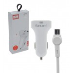 شارژر فندکی 2 پورت + کابل اندروید ارلدام (Earldom) مدل ES-131