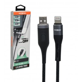 کابل آیفون Lightning موکسوم (MoXom) طول 1 متر مدل MX-CB39 LCD