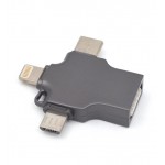 کابل تبدیل 3 سر USB به (MICRO-LIGHTNING-TYPE C) پرووان (ProOne) مدل PCO04