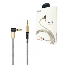 کابل 1 به 1 صدا (AUX) سری 90 درجه نیتو (Nitu) طول 1.2 متر مدل NT-AUX013