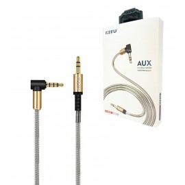 کابل 1 به 1 صدا (AUX) سری 90 درجه نیتو (Nitu)  طول 1.2 متر مدل NT-AUX013