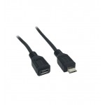 کابل افزایش طول MICRO USB طول 25 سانتی متر بدون پک