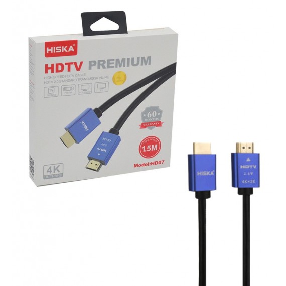 کابل HDMI 2.0 4K طول 1.5 متر هیسکا (HISKA) مدل HD07