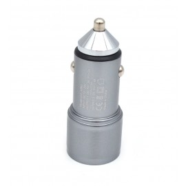 شارژر فندکی 12 وات دو پورت + کابل تایپ سی هیسکا (HISKA) مدل CC-309Q