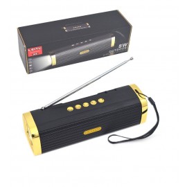 اسپیکر بلوتوث رم و فلش خور چراغ قوه دار لیتو (LEITU) مدل LK-52