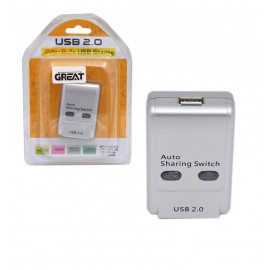 USB سوئیچ 2 پورت Auto گریت (GREAT) مدل FJ-U02S