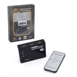 سوئیچ 5*1 پورت HDMI ریموت دار گریت (GREAT)