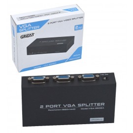 اسپلیتر 2 پورت VGA گریت (GREAT) مدل VGA-2502A