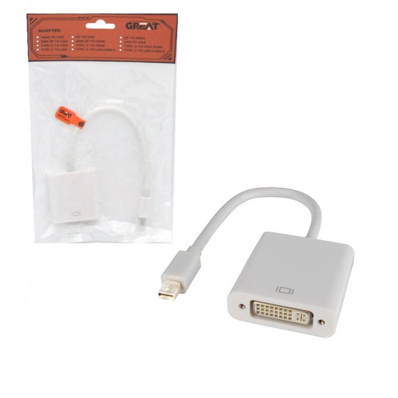 کابل تبدیل mini DisplayPort به DVI گریت (GREAT)