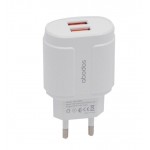 شارژر 2 پورت + کابل تایپ سی ابودوس (ABODOS) مدل AS-CS33KIT