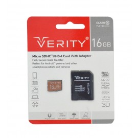 رم موبایل Verity 16GB MicroSDHC U1 95MB/S 633X خشاب دار