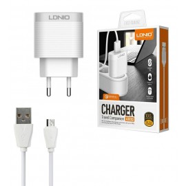 شارژر تک پورت + کابل اندروید الدینیو (LDNIO) مدل A303Q