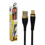 کابل Type-C کنفی موکسوم (MoXom) طول 3 متر مدل MX-CB65