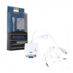 تبدیل MicroUSB به VGA + کابل صدا AUX
