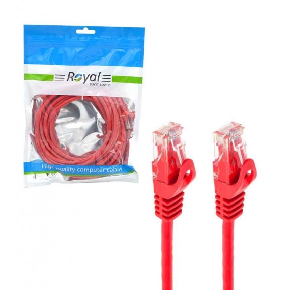 کابل شبکه CAT6E پچ کرد درجه یک طول 5 متر رویال (Royal)