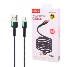 کابل تایپ سی (Type-C) هیسکا (HISKA) طول 2 متر مدل LX-2022