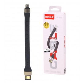 کابل اندروید (MicroUSB) پاوربانکی هیسکا (HISKA) طول 15 سانتی متر مدل LX-1015