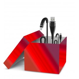 بسته 10 عددی + 1 عدد رایگان کابل تایپ سی (Type-C) فنری تسکو (TSCO) مدل TC C180