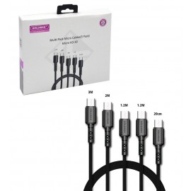 بسته 5 عددی کابل اندروید با اندازه های مختلف کلومن (KOLUMAN) مدل KD-30