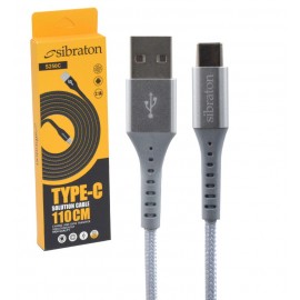 کابل تایپ سی (Type-C) سیبراتون (SIBRATON) طول 1.1 متر مدل S250C