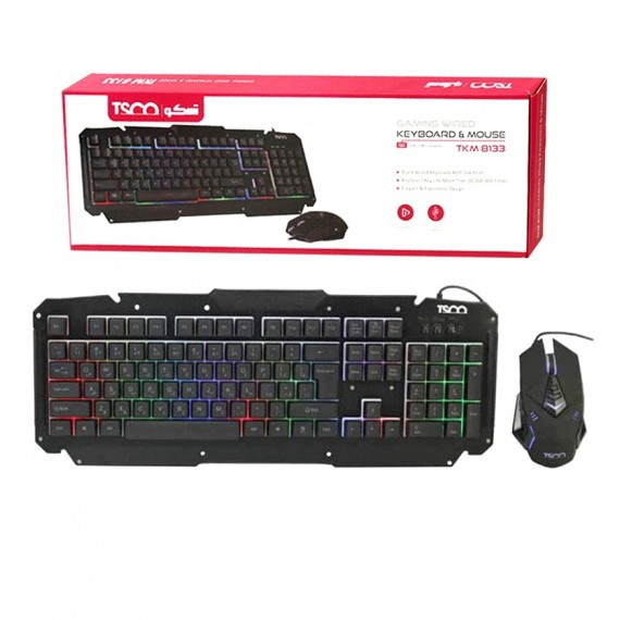 کیبورد و موس گیمینگ تسکو (TSCO) مدل TKM 8133