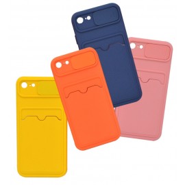 گارد سیلیکونی جاکارتی دار محافظ لنزکشویی مدل IPHONE 8G