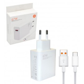 شارژر فست شیائومی 67W + کابل تایپ سی مدل MDY-12 ساخت چین