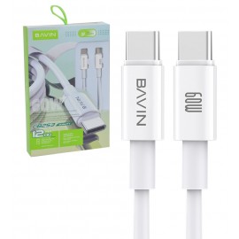 کابل (Type-C To Type-C) PD طول 1.2 متر باوین (BAVIN) مدل CB253