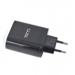 فست شارژر دیواری 2 پورت + کابل تایپ سی تسکو (TSCO) مدل TTC 66