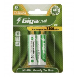 باتری قلمی شارژی گیگاسل (GigaCell) مدل 2300mAh (کارتی 2 تایی)