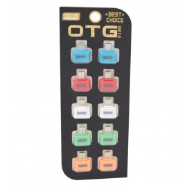 تبدیل OTG Micro USB مدل Remax بسته 10 تایی