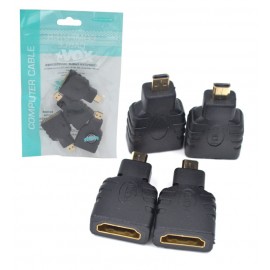 بسته 4 عددی تبدیل HDMI F به MICRO HDMI F ایکس وکس (xvox)