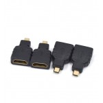 بسته 4 عددی تبدیل HDMI F به MICRO HDMI F ایکس وکس (xvox)