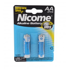 باتری قلمی نایکوم (NICOME) مدل Plus Alkaline (کارتی 2 تایی)