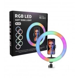 رینگ لایت عکاسی RGB مدل MJ26 همراه با پایه 2 متری