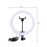 رینگ لایت عکاسی 26CM همراه با پایه 2 متری مدل ZMX-260