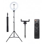رینگ لایت عکاسی Dimmable 32CM همراه با پایه 2 متری