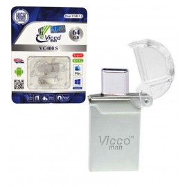 فلش OTG Type-C ویکومن (Vicco man) مدل 64GB VC400S