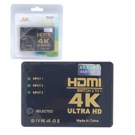 سوئیچ 1*3 پورت HDMI مدل UH-301 گارانتی ARASHK