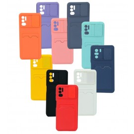 گارد سیلیکونی جاکارتی دار محافظ لنزکشویی مناسب برای گوشی  Xiaomi Poco M3 Pro