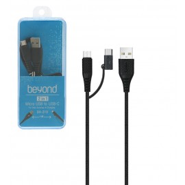 کابل 2 سر اندروید و تایپ سی طول 1 متر بیاند (Beyond) مدل BA-319