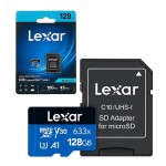 رم موبایل لکسار (LeXar) مدل 128GB MicroSD U3 A1 V30 633X 100MB/S خشاب دار