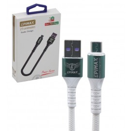 کابل اندروید (MicroUSB) پاوربانکی طول 25 سانتی متر اپیمکس (EPIMAX) مدل EC-49