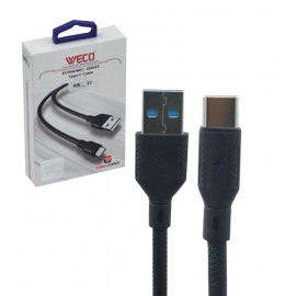 کابل تایپ سی (Type-C) طول 25 سانتی متر وکو (WECO) مدل WE-33