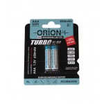 باتری نیم قلمی شارژی اوریون (ORION) مدل HR3 NiMH 1.2V ظرفیت 650mAh