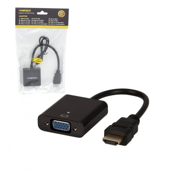 تبدیل HDMI TO VGA همراه کابل صدا iFORTECH