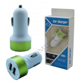 شارژر فندکی 2 پورت USB مدل 885A سبز