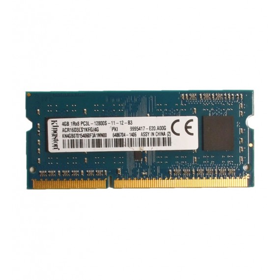 رم لپ تاپ KingSton مدل 4GB 1Rx8 PC3L-12800S