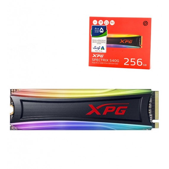 حافظه SSD اینترنال XPG مدل M.2 2280 PCIe SPECTRIX S40G RGB 256GB